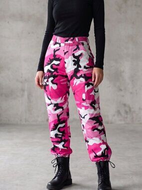 NWT | Rothco Pink Camo Battle Dress Uniform Cargo Pants XSmall